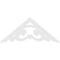 Ekena Millwork Pitch Preston Architectural Grade PVC Gable Pediment, 72"W x 30"H x 1"P (10/12) GPP072X030X100PRE - alternate 5
